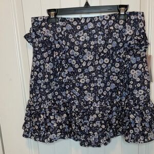Floral Blue Skirt